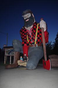 Paul Bunyan statue in Akeley, MN