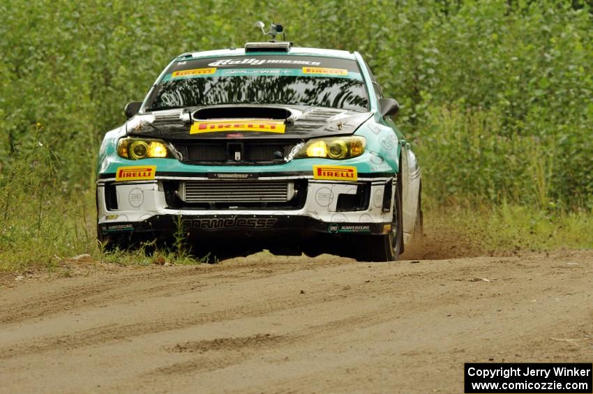 David Sterckx / Karen Jankowski Subaru WRX STi on SS3, Indian Creek.