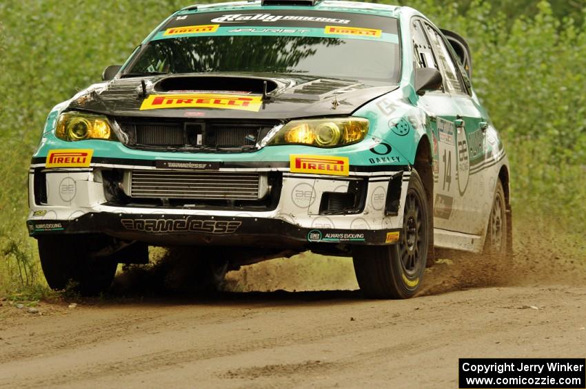 David Sterckx / Karen Jankowski Subaru WRX STi on SS3, Indian Creek.