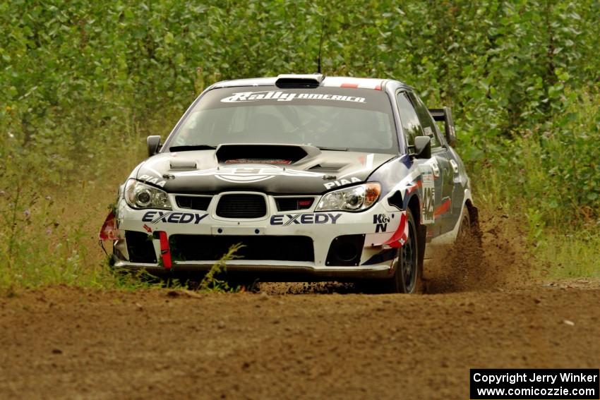 Adam Yeoman / Jordan Schulze Subaru WRX STi on SS3, Indian Creek.