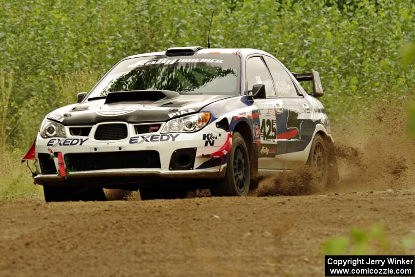 Adam Yeoman / Jordan Schulze Subaru WRX STi on SS3, Indian Creek.