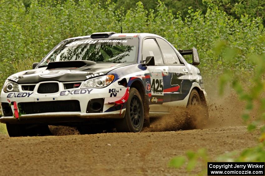 Adam Yeoman / Jordan Schulze Subaru WRX STi on SS3, Indian Creek.