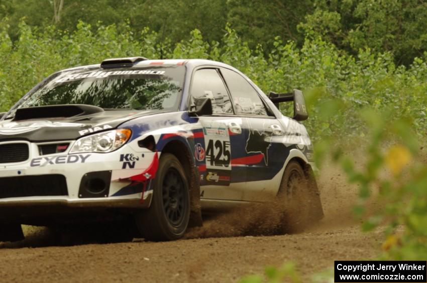 Adam Yeoman / Jordan Schulze Subaru WRX STi on SS3, Indian Creek.