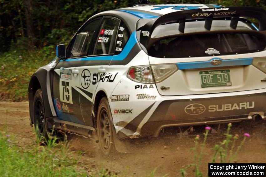 David Higgins / Craig Drew Subaru WRX STi on SS3, Indian Creek.