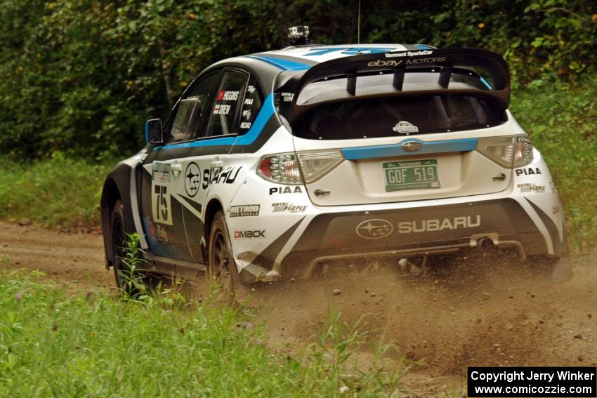 David Higgins / Craig Drew Subaru WRX STi on SS3, Indian Creek.