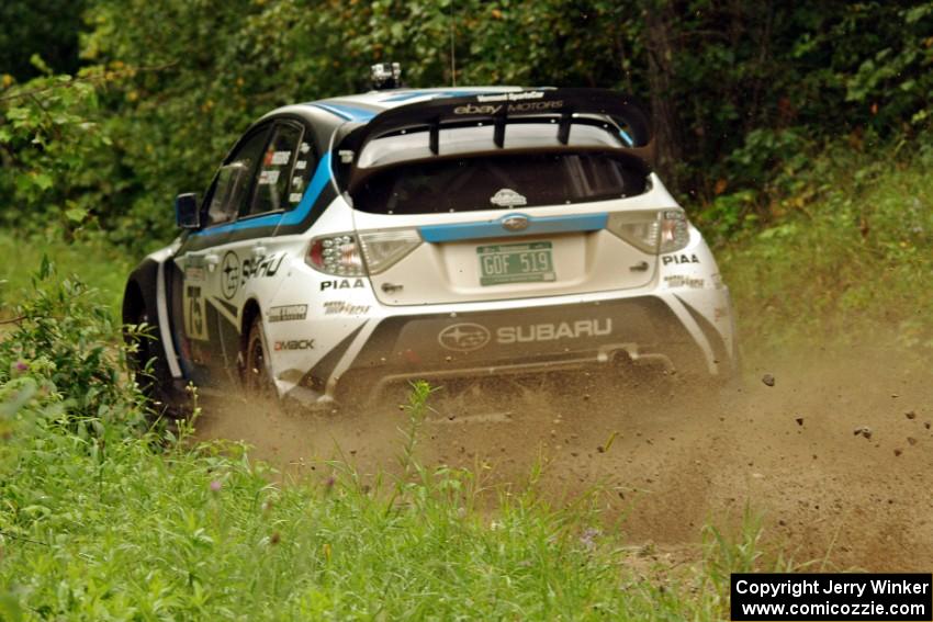 David Higgins / Craig Drew Subaru WRX STi on SS3, Indian Creek.