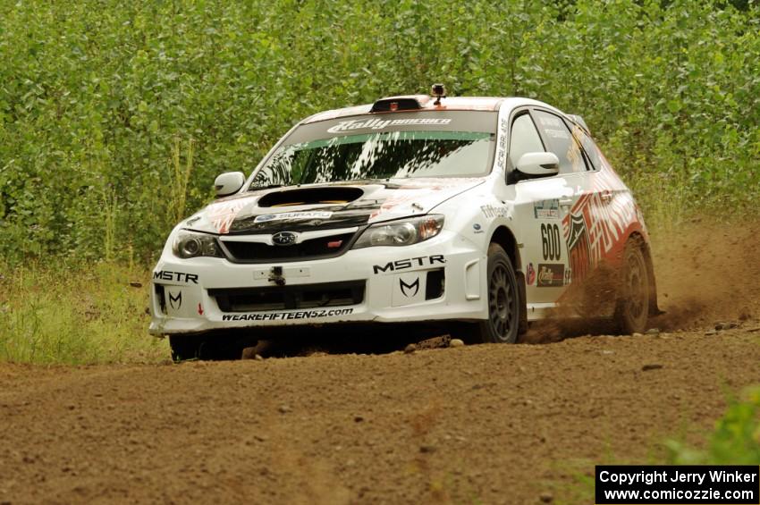 Dillon Van Way / Andrew Edwards Subaru WRX STi on SS3, Indian Creek.