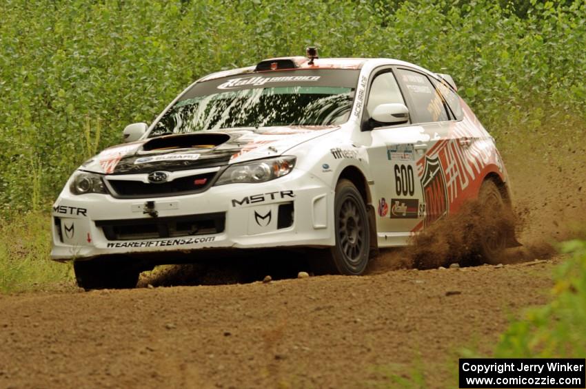 Dillon Van Way / Andrew Edwards Subaru WRX STi on SS3, Indian Creek.