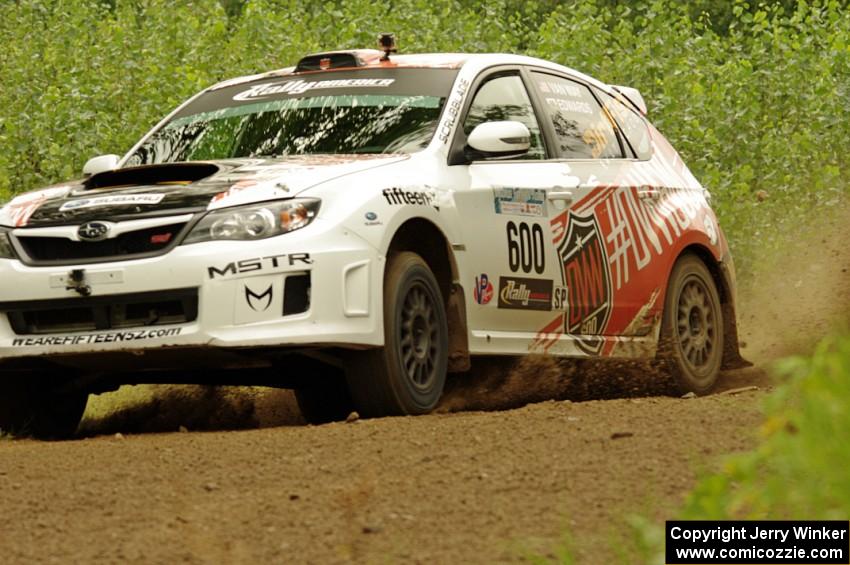 Dillon Van Way / Andrew Edwards Subaru WRX STi on SS3, Indian Creek.