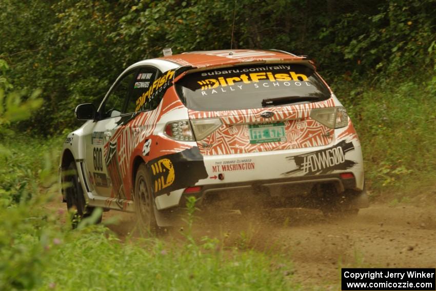 Dillon Van Way / Andrew Edwards Subaru WRX STi on SS3, Indian Creek.