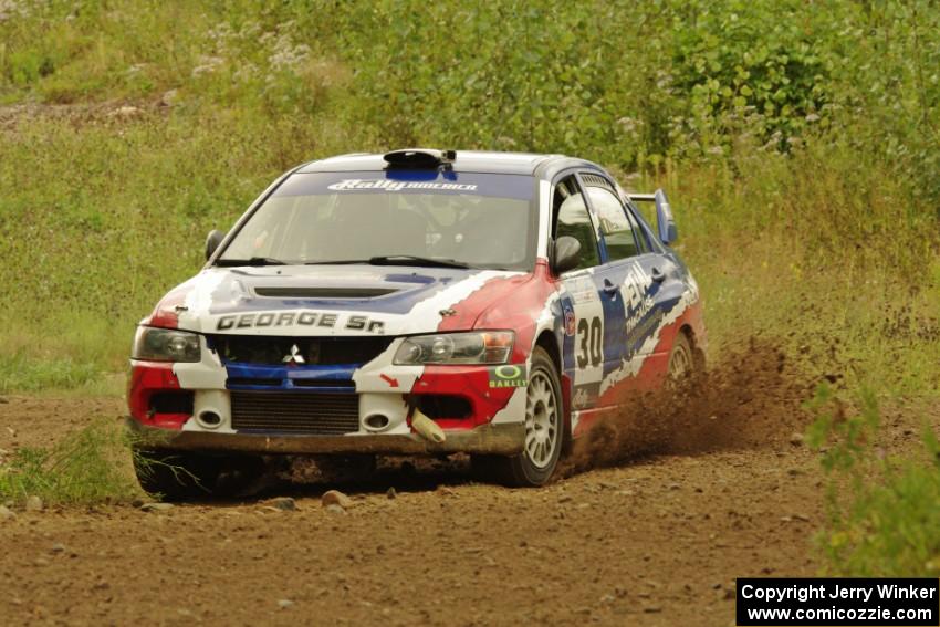 George Plsek / Alex Gelsomino Mitsubishi Lancer Evo IX on SS3, Indian Creek.