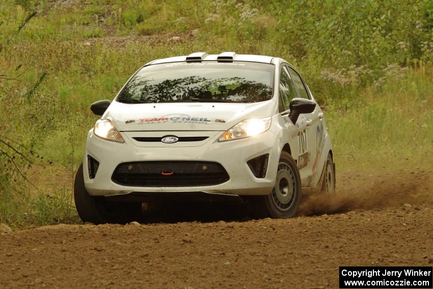 Will Hudson / Martin Brady Ford Fiesta R2 on SS3, Indian Creek.