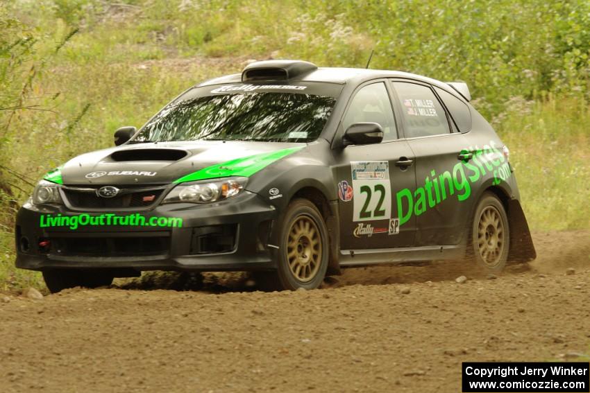 Troy Miller / Jeremy Miller Subaru WRX STi on SS3, Indian Creek.