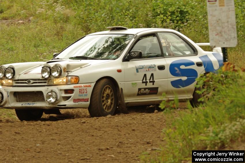 Henry Krolikowski / Cindy Krolikowski Subaru Impreza on SS3, Indian Creek.