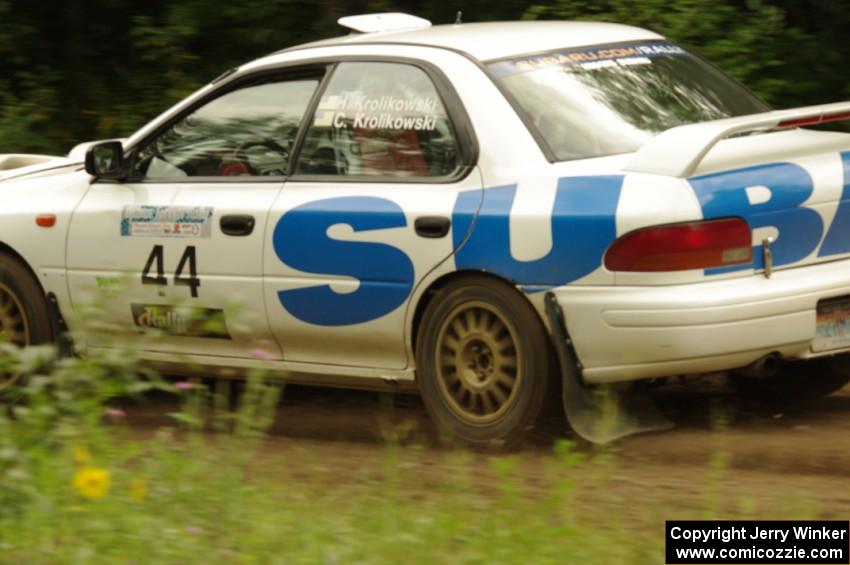 Henry Krolikowski / Cindy Krolikowski Subaru Impreza on SS3, Indian Creek.