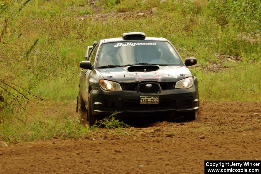 Chris O'Driscoll / Rebecca Greek Subaru WRX STi on SS3, Indian Creek.