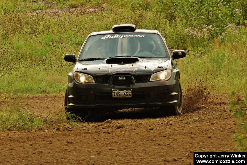 Chris O'Driscoll / Rebecca Greek Subaru WRX STi on SS3, Indian Creek.