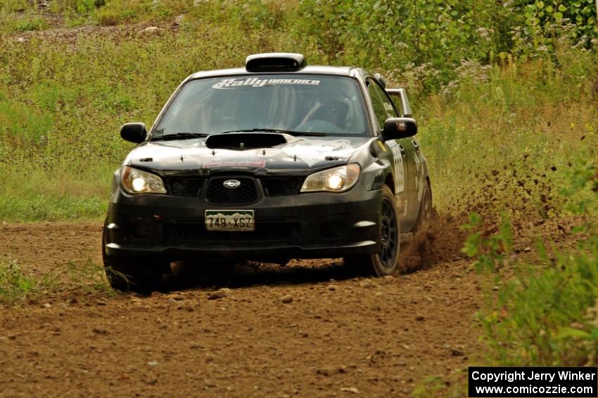 Chris O'Driscoll / Rebecca Greek Subaru WRX STi on SS3, Indian Creek.