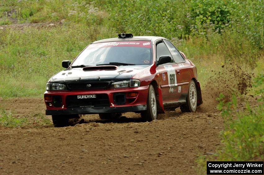 Chuck Surdyke / Kim DeMotte Subaru Impreza on SS3, Indian Creek.