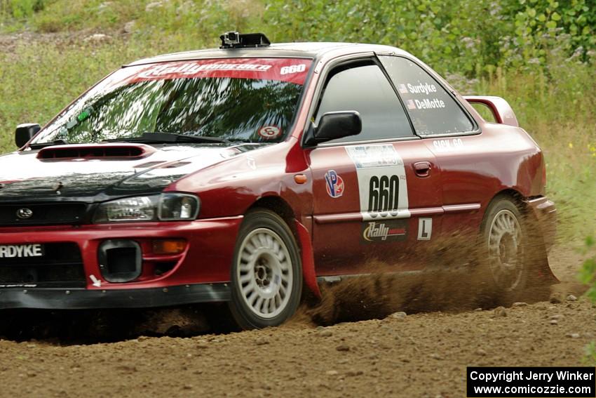 Chuck Surdyke / Kim DeMotte Subaru Impreza on SS3, Indian Creek.