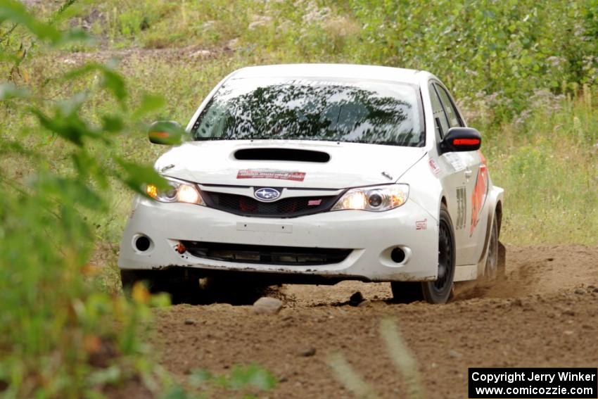 Jeffrey Reamer / Jeremy Jankowske Subaru WRX STi on SS3, Indian Creek.