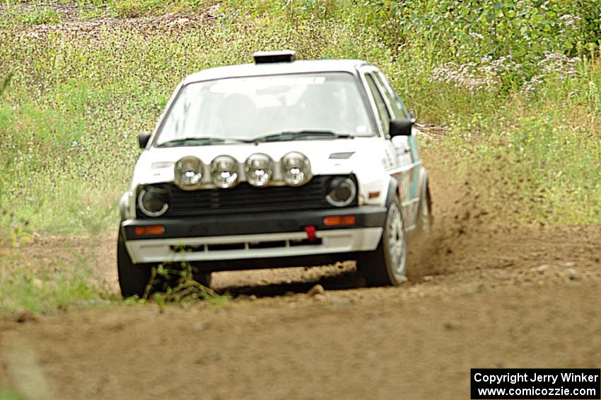 Micah Nickelson / Tyler Ptacek VW GTI on SS3, Indian Creek.