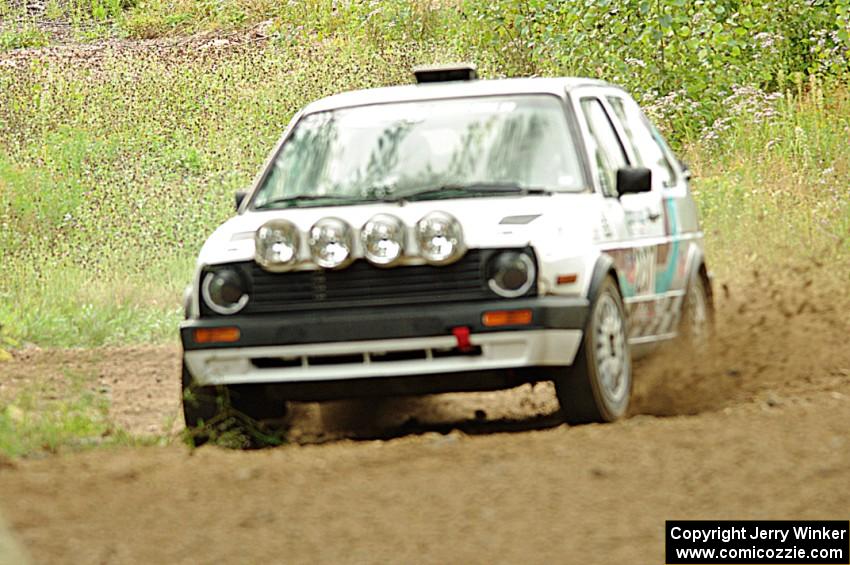 Micah Nickelson / Tyler Ptacek VW GTI on SS3, Indian Creek.