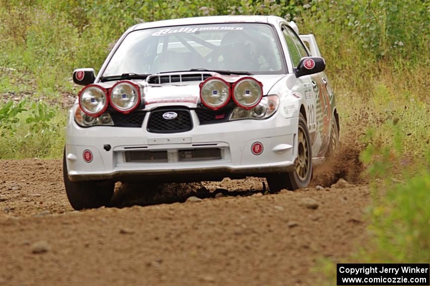 Mickey Moran / Alice Von Denes Subaru WRX STi on SS3, Indian Creek.