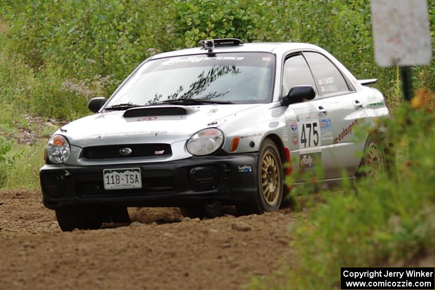 Adam Short / Alix Hakala Subaru WRX on SS3, Indian Creek.