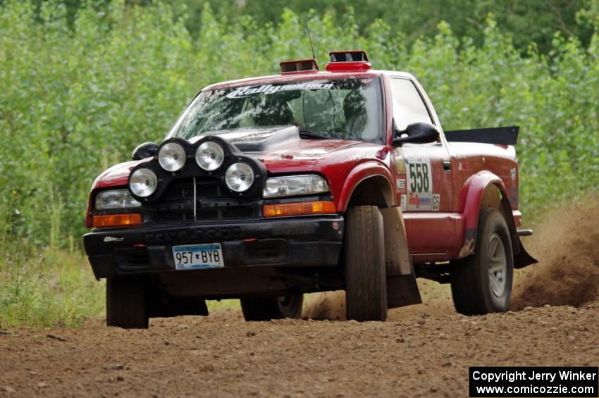 Jim Cox / Scott Parrott Chevy S-10 on SS3, Indian Creek.