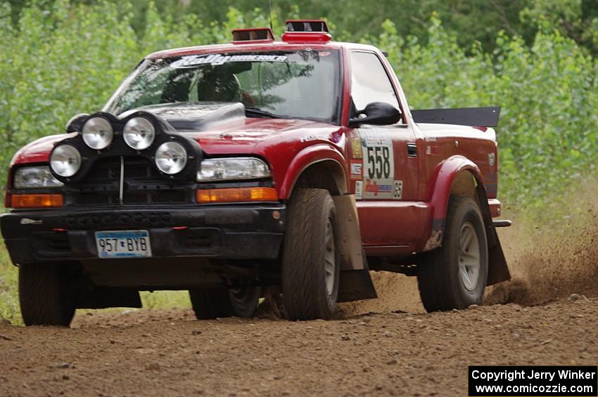 Jim Cox / Scott Parrott Chevy S-10 on SS3, Indian Creek.