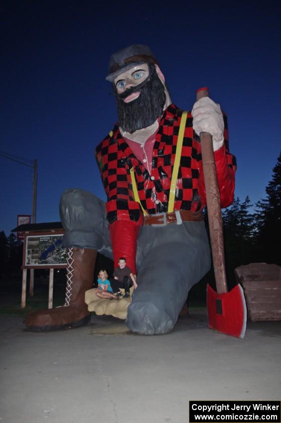 Paul Bunyan statue in Akeley, MN