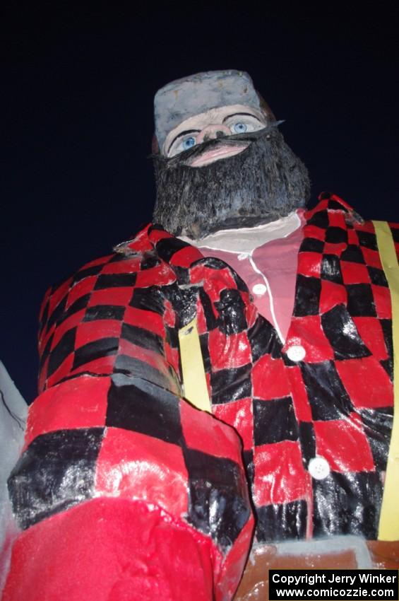 Paul Bunyan statue in Akeley, MN