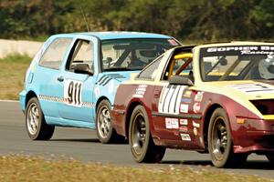 Gopher Broke Racing Nissan 300ZX and Blue Sky Racing VW Golf