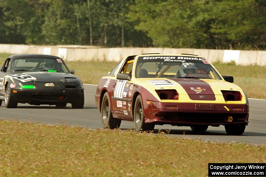 Gopher Broke Racing Nissan 300ZX and Team Party Cat Mazda Miata