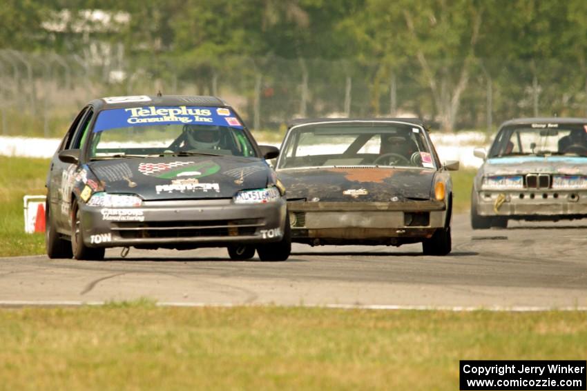 Mayhem Racing Honda Civic, Flying Dutchmen Porsche 914 and Chump Faces BMW 325is