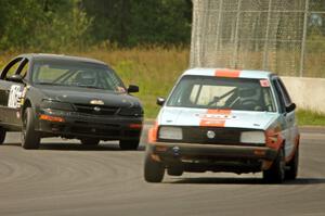 Team Kaput VW Golf and JSK Racing Nissan Maxima