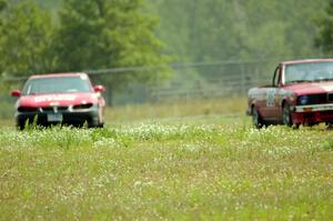 Missing Link Motorsports BMW 325i and Red Knights Pontiac Grand Prix