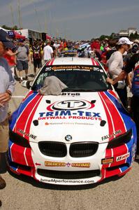 Trent Hindman / John Edwards BMW M3 during the grid walk