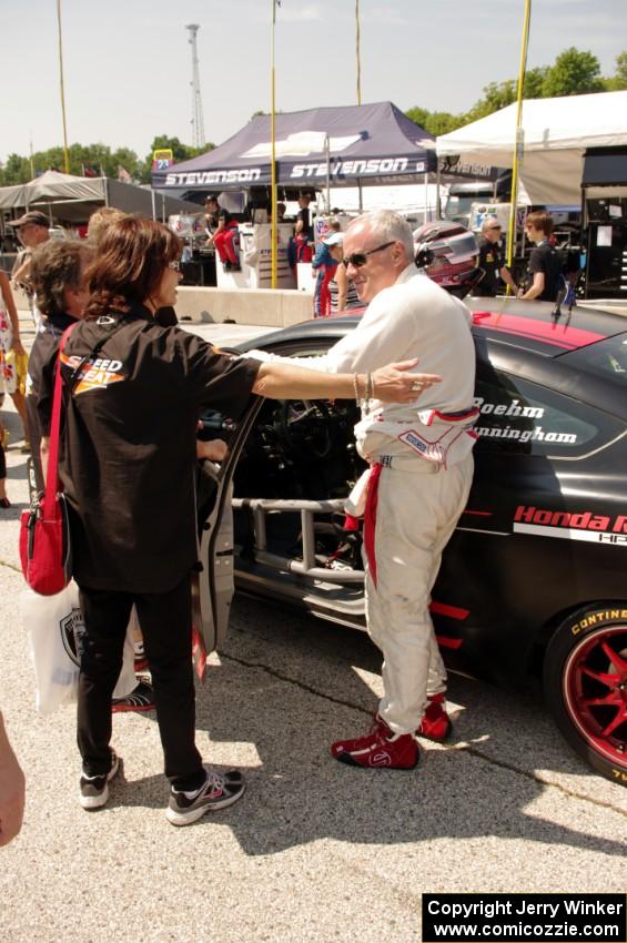 Kevin Boehm / Peter Cunningham Honda Civic Si during the grid walk.