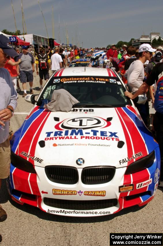 Trent Hindman / John Edwards BMW M3 during the grid walk