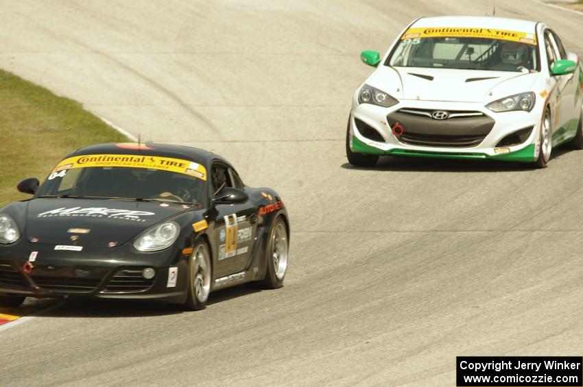 Remo Ruscitti / Adam Isman Porsche Cayman and Charles Espenlaub / Cameron Lawrence Hyundai Genesis Coupe