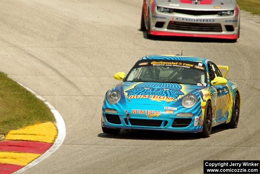 Matt Plumb / Nick Longhi Porsche 997 and Robin Liddell / Andrew Davis Chevy Camaro Z/28.R