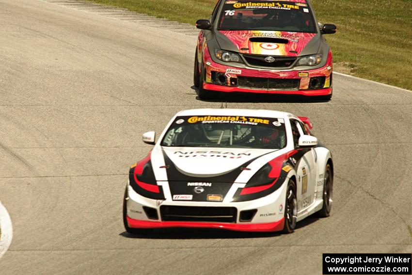 B.J. Zacharias / Brad Jaeger Nissan 370Z and Ray Mason / Pierre Kleinubing Subaru WRX STi