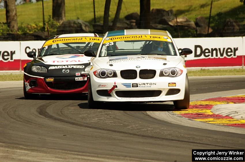 Terry Borcheller / Mike LaMarra BMW 128i and Tyler McQuarrie / Marc Miller Mazda MX-5