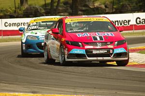 Juan Carlos Leroux / Jorge Leroux Honda Civic and Randy Pobst / Andrew Carbonell Mazda MX-5