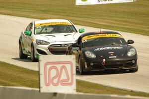 Remo Ruscitti / Adam Isman Porsche Cayman and Charles Espenlaub / Cameron Lawrence Hyundai Genesis Coupe