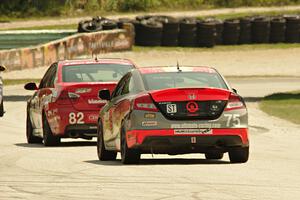 Dan Rogers / Seth Thomas BMW 328i and Kyle Gimple / Ryan Eversley Honda Civic