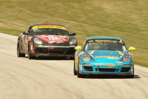 Matt Plumb / Nick Longhi Porsche 997 and Jon Miller / Paul Holton Porsche Cayman