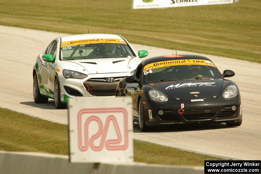 Remo Ruscitti / Adam Isman Porsche Cayman and Charles Espenlaub / Cameron Lawrence Hyundai Genesis Coupe